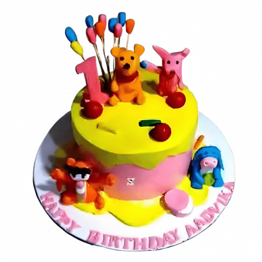 Winnie the Pooh Birthday Cake online delivery in Noida, Delhi, NCR, Gurgaon