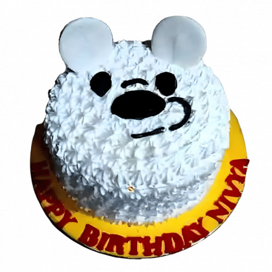 White Bear Face Cake online delivery in Noida, Delhi, NCR, Gurgaon