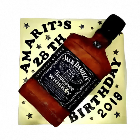 Jack Daniels Bottle Cake online delivery in Noida, Delhi, NCR, Gurgaon