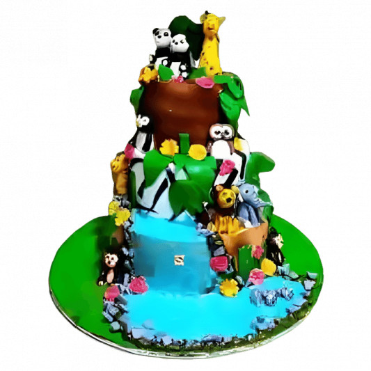 Super-Tier Animal Kingdom Cake online delivery in Noida, Delhi, NCR, Gurgaon