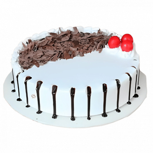  Snowy Black Forest Treat Cake online delivery in Noida, Delhi, NCR, Gurgaon
