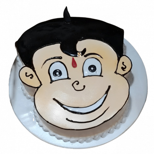  Chota Bheem Face Cake online delivery in Noida, Delhi, NCR, Gurgaon