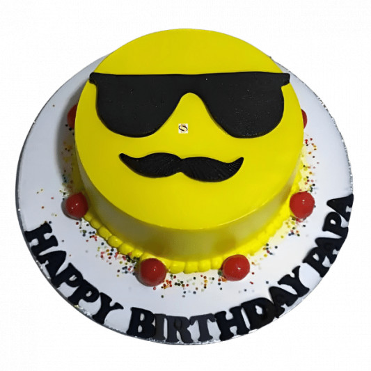 Cool DAD Emoji Cake online delivery in Noida, Delhi, NCR, Gurgaon