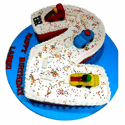 Car Track Number Cake online delivery in Noida, Delhi, NCR, Gurgaon