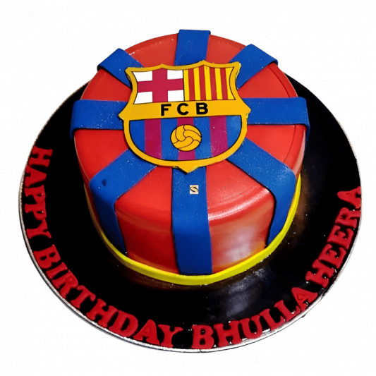Online FC Barcelona Theme Truffle Cake Gift Delivery in SGP - FNP