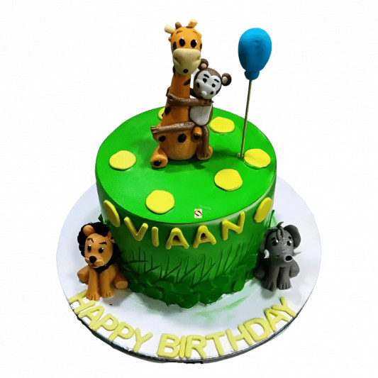 Jungle Party Cake online delivery in Noida, Delhi, NCR, Gurgaon