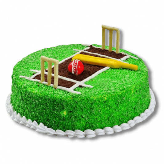 Cricket Pitch Cake online delivery in Noida, Delhi, NCR, Gurgaon