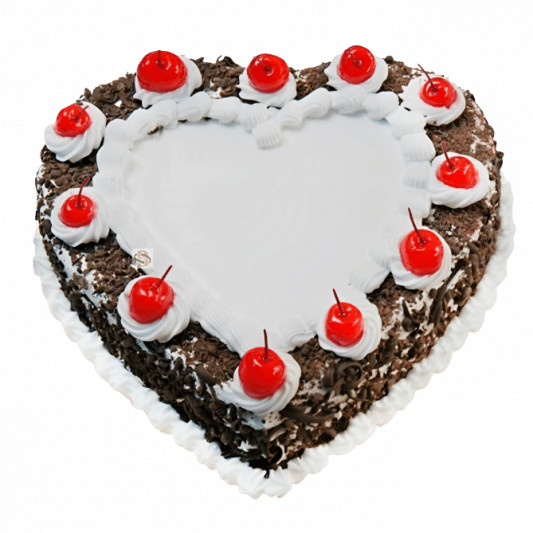 Heart-Shape Black Forest Cake online delivery in Noida, Delhi, NCR, Gurgaon