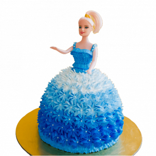 Blue Doll Cake online delivery in Noida, Delhi, NCR, Gurgaon