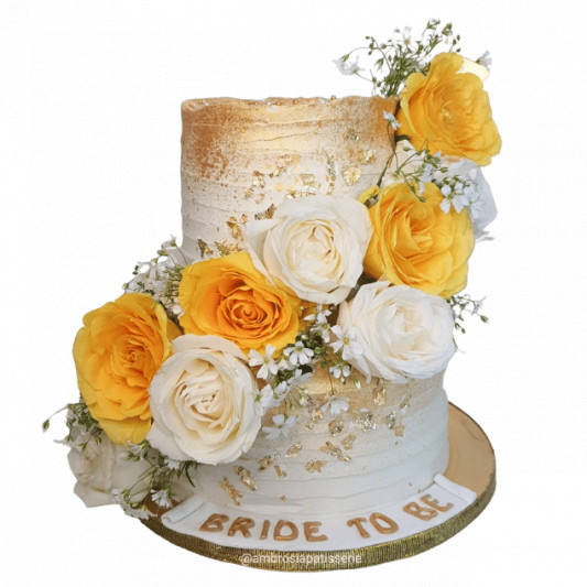 2 Tier Bride to be Cake online delivery in Noida, Delhi, NCR, Gurgaon