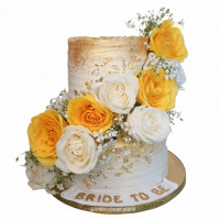 2 Tier Bride to be Cake online delivery in Noida, Delhi, NCR,
                    Gurgaon