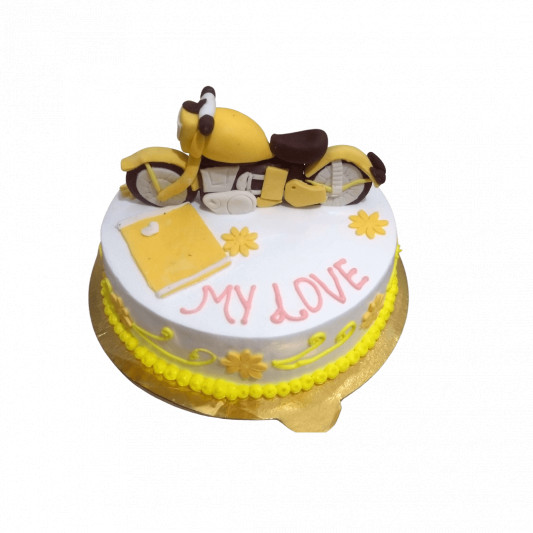 Bike Theme Cake for Him online delivery in Noida, Delhi, NCR, Gurgaon