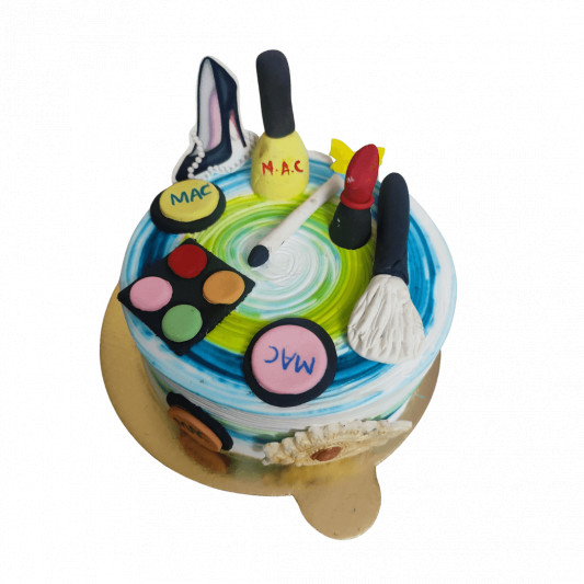 Makeup Theme Cake online delivery in Noida, Delhi, NCR, Gurgaon