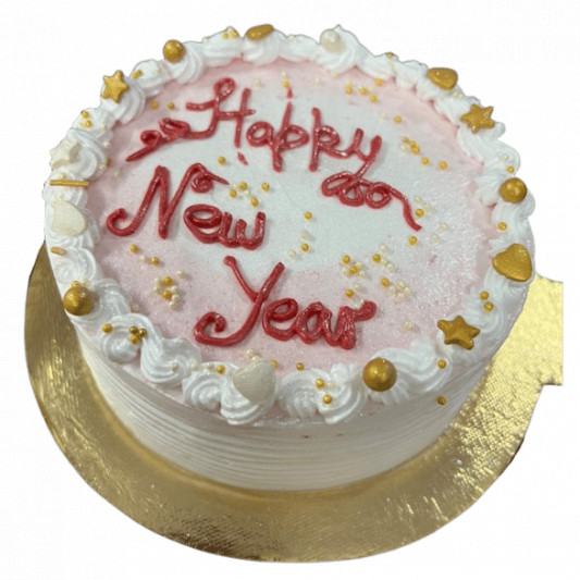 Happy New Year Cake online delivery in Noida, Delhi, NCR, Gurgaon