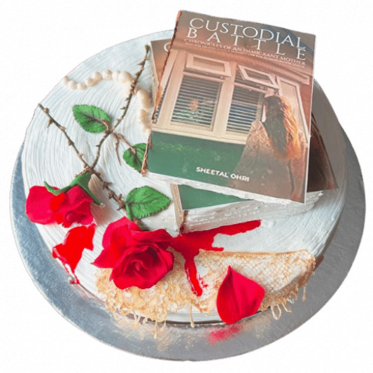 Designer Book Launch Cake With Storyline Theme online delivery in Noida, Delhi, NCR, Gurgaon