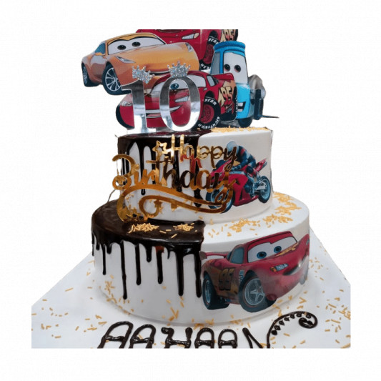 2 tier Printable Car Cake topper online delivery in Noida, Delhi, NCR, Gurgaon