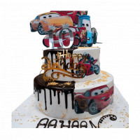 2 tier Printable Car Cake topper online delivery in Noida, Delhi, NCR,
                    Gurgaon