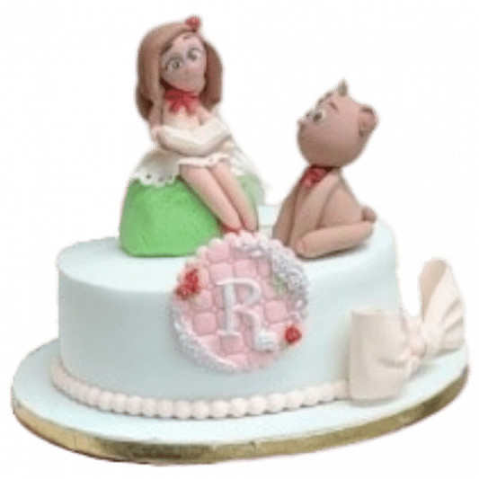 Cute Doll and Bear Cake online delivery in Noida, Delhi, NCR, Gurgaon