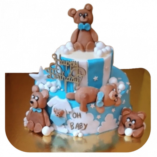 OH Baby Teddy Bear Cake online delivery in Noida, Delhi, NCR, Gurgaon