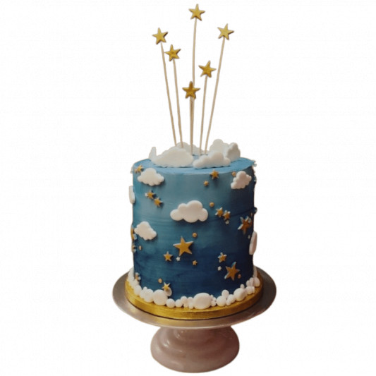 Night Sky Cake With Stars Topper online delivery in Noida, Delhi, NCR, Gurgaon