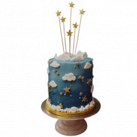 Night Sky Cake With Stars Topper online delivery in Noida, Delhi, NCR,
                    Gurgaon