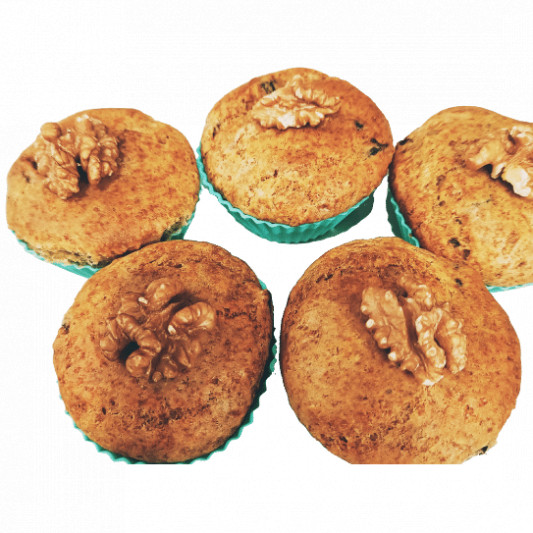 Carrot Walnut Muffins- Pack of 6 online delivery in Noida, Delhi, NCR, Gurgaon