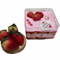 Strawberry Glass Tub Cake online delivery in Noida, Delhi, NCR,
                    Gurgaon