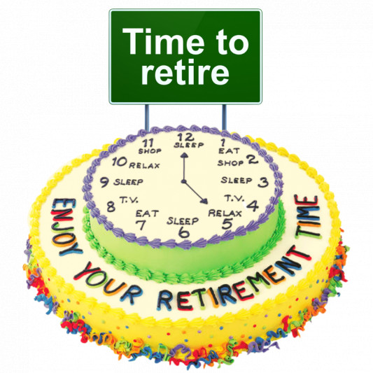 Happy Retirement Cake online delivery in Noida, Delhi, NCR, Gurgaon