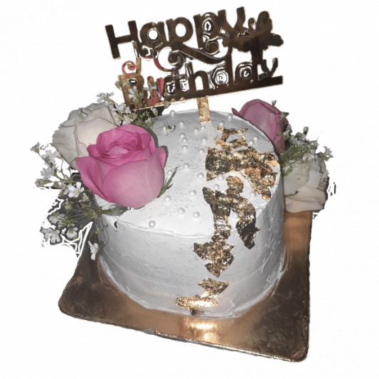 Fresh flower cake online delivery in Noida, Delhi, NCR, Gurgaon