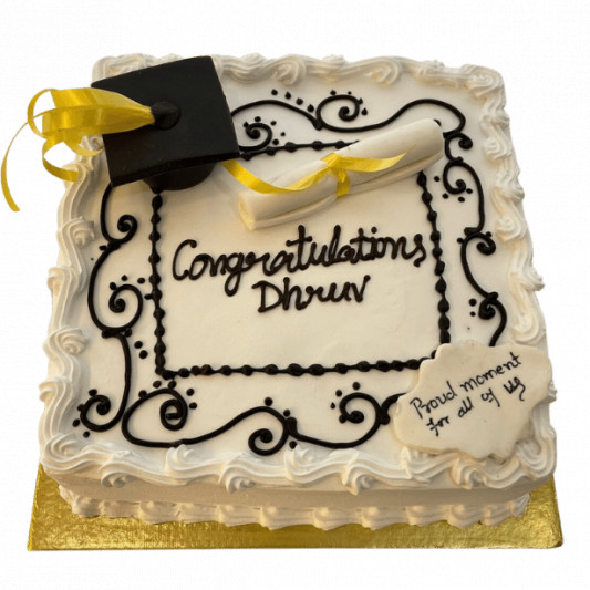 Congratulation Graduation Cake online delivery in Noida, Delhi, NCR, Gurgaon