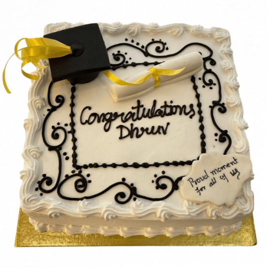 Congratulation Graduation Cake online delivery in Noida, Delhi, NCR, Gurgaon