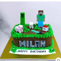 Minecraft Theme Cake online delivery in Noida, Delhi, NCR,
                    Gurgaon
