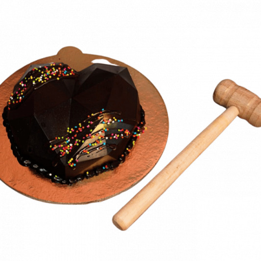 Round Shape Pinata (No Sugar Chocolate cake) online delivery in Noida, Delhi, NCR, Gurgaon