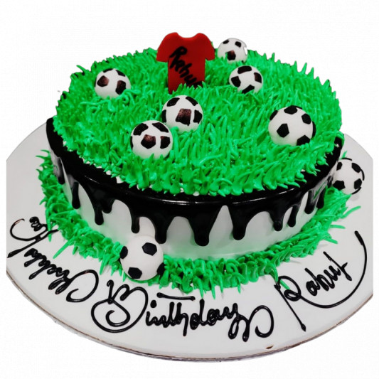 Football Cream Cake For The