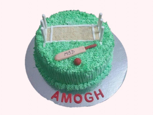 Cricket Theme Cream Cake online delivery in Noida, Delhi, NCR, Gurgaon