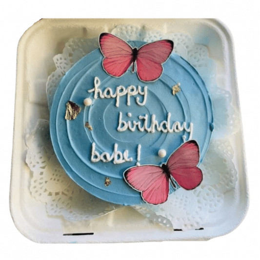 Vanilla Round Photo Cake, For Birthday Parties, Packaging Type: Box