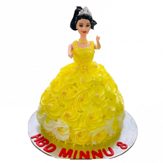 Mango Princess Doll Cake  online delivery in Noida, Delhi, NCR, Gurgaon
