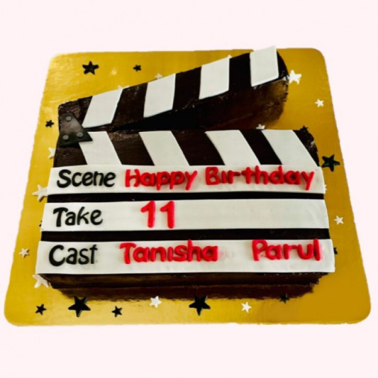 Movie Clapper Board Cake | Movie Themed Cake online delivery in Noida, Delhi, NCR, Gurgaon