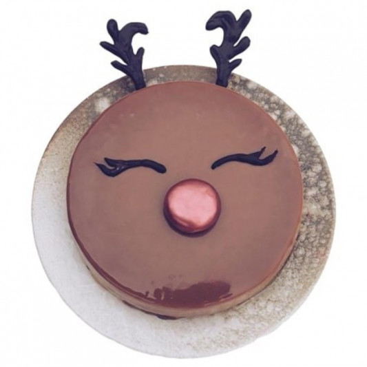 Reindeer Face Cake online delivery in Noida, Delhi, NCR, Gurgaon