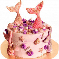 Strawberry Mermaid Fish Tail Cake online delivery in Noida, Delhi, NCR,
                    Gurgaon