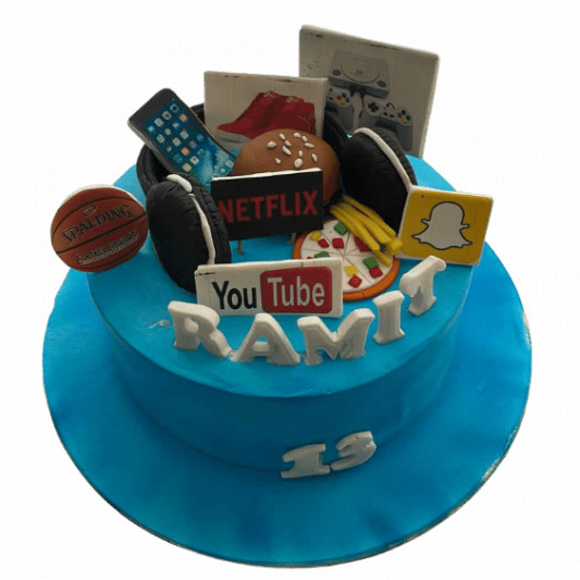 13 Year Old Boys Birthday Cake  online delivery in Noida, Delhi, NCR, Gurgaon