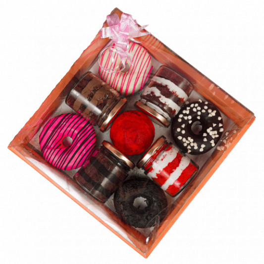 Jar Donut Gift Hamper Sugar Free online delivery in Noida, Delhi, NCR, Gurgaon