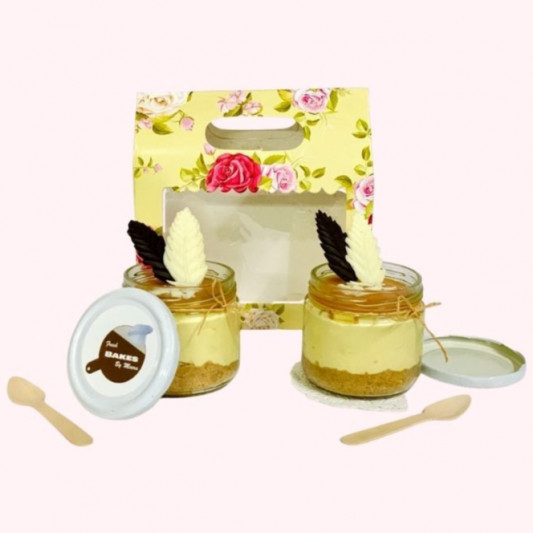 Mango Jar Cheesecake Set of 2 online delivery in Noida, Delhi, NCR, Gurgaon