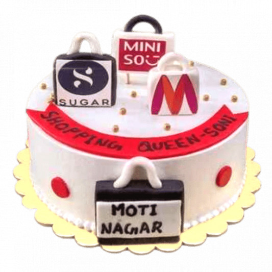 Cake for shopping queen online delivery in Noida, Delhi, NCR, Gurgaon
