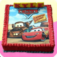 McQueen Theme Photo Cake online delivery in Noida, Delhi, NCR,
                    Gurgaon