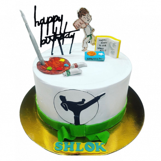 Taekwondo Cake with Green Belt online delivery in Noida, Delhi, NCR, Gurgaon