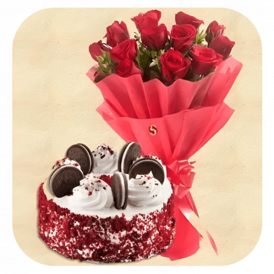 Red Velvety Love Deal Cake online delivery in Noida, Delhi, NCR, Gurgaon