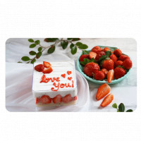 Strawberry Glass Tub Cake online delivery in Noida, Delhi, NCR,
                    Gurgaon