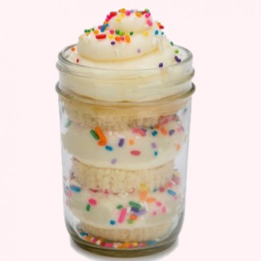 Beautiful Vanilla Jar Cake online delivery in Noida, Delhi, NCR, Gurgaon