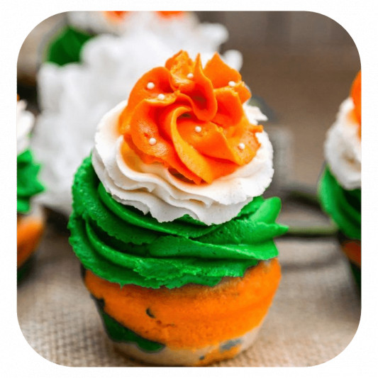 Independence day Cupcake online delivery in Noida, Delhi, NCR, Gurgaon